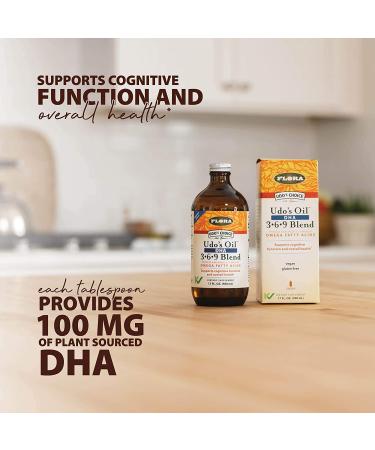 Flora Udo's Choice DHA 3-6-9 Oil Blend | 17 fl oz (500 ml) - Premium Omega Fatty Acids - Buy Online on GoSupps.com
