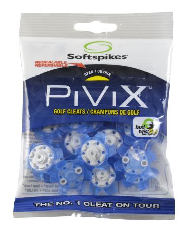 SOFTSPIKES PiViX Golf Cleats - Fast Twist 3.0-18 Count Blue