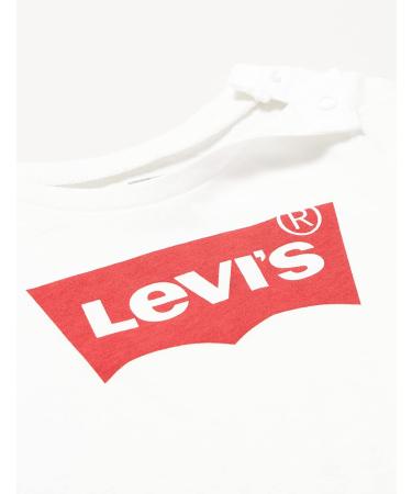 Levi's Kids SS Batwing A-Line Tee - Baby Girls 24 Months - Red/White - Buy Online on GoSupps.com