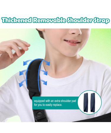 Kids Arm Sling for Shoulder Injury | Adjustable Padded Immobilizer | Comfortable Support for Boys & Girls | Black (Small - Buy Online on GoSupps.com