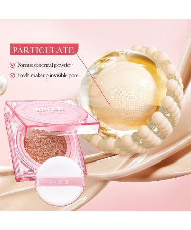 moisturizing cushion foundation BB moisturizing cream tinted face concealer full coverage bb cream long lasting makeup natural semi-matte finish matte primer - Buy Online on GoSupps.com