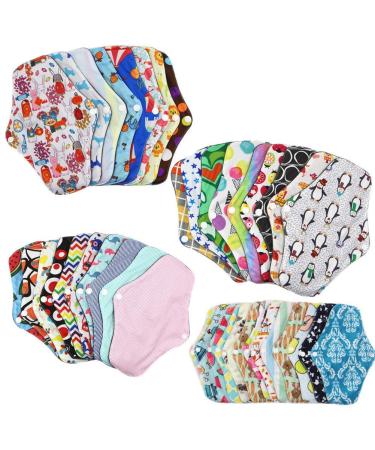 Menstruation cloth 10 pieces/20 pieces of soft women's towels pads for hygiene time panty liner washable reusable absorbent physiological diaper random color 20 pieces m m 20 pieces. - Buy Online on GoSupps.com