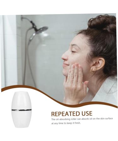 OHPHCALL Face Cleaning Tools 1pc Facial Oil Absorbing Ball Ice Face Roller Skin Care Oil-Absorbing Tool Cleaner Oil Control White 1 count (Pack of 1) - Buy Online on GoSupps.com
