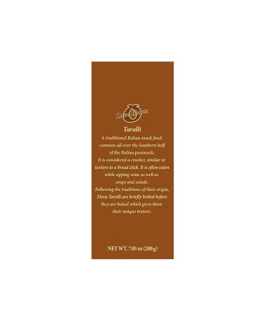 Flora 8.5oz Taralli: Authentic Italian Snacks Cracker - All Natural & Cholesterol Free - Fennel Flavor - Buy Online on GoSupps.com