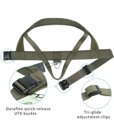 Elite Tactical Dog Crockery Vest | Adjustable Nylon Pet Dishes for Small Medium & Large Dogs - Army Green - Buy Online on GoSupps.com