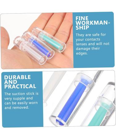 PLAFOPE 30 Pcs Suction Stick Convenient Contacts Lens Applicator Convenient Contact-Lens Remover Safe Soft Lens Stick Supplies Small Lens Care Soft Rubber Assorted Colorx5pcs 4x1cmx5pcs - Buy Online on GoSupps.com