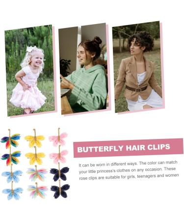 FRCOLOR 6 Pairs Hair Jewelry Girls Hair Accessories Hair Clips for Girls Small Hair Clip Hair Accessories for Teen Girls Butterfly Clips for Hair Hairpin Metal Little Girl Child - Buy Online on GoSupps.com