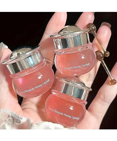 5g Honey Moisturizing Lip Balm Lip Balm Honey Lip Balm Cherry Blossom Pink Lip Balm Moisturizing Dry Lips Long-Lasting Hydration Restores Softness(1PC) - Buy Online on GoSupps.com