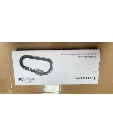 10 Pack Colorful Aluminum Carabiners with Screw Cap Gimars Key Riper Hooks for Camping Fishing Hiking & Traveling - Buy Online on GoSupps.com