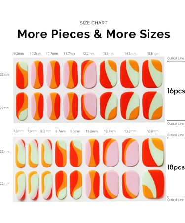 NAILOG Semi Cured Gel Nail Strips 34 pcs Salon-Quality Gel Nail Stickers Long Lasting Nail Wraps for Women with Soft Gel Finish Lollipop - Buy Online on GoSupps.com
