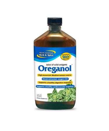 North American Herb & Spice Oreganol P73 Juice - 12 fl oz, Pack of 2 - Wild Oregano Oil - Heart & Digestive Health - Kidney, Pancreas & Liver Support - Non-GMO - 346 Total Servings - Buy Online on GoSupps.com