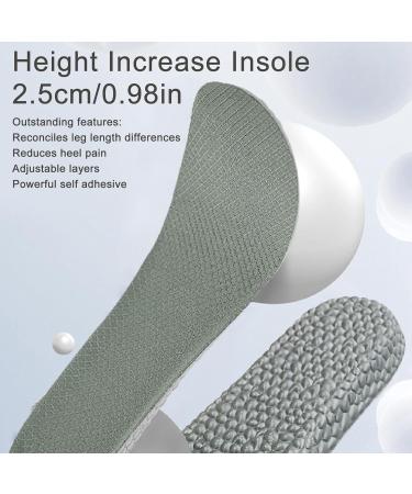 2 Pair Height Increase Insoles - Breathable Shock Absorbent Shoe Elevators for Men & Women - Buy Online on GoSupps.com