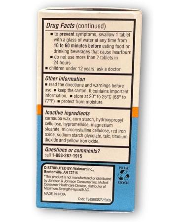 Famotidine 20mg- Maximum Strength Tablets 200 ct Acid Reducer for Heartburn Relief (Pack of 1) Boxed by Fusion Shop Store - Buy Online on GoSupps.com
