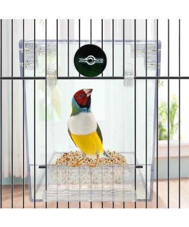 PINVNBY Acrylic Parrot Bath Box - No-Leakage Bathtub for Cage - Hanging Tube Shower Box - Water Injector Balls - Toys for Small Pet Birds - Transparent (6 Pcs) - Buy Online on GoSupps.com