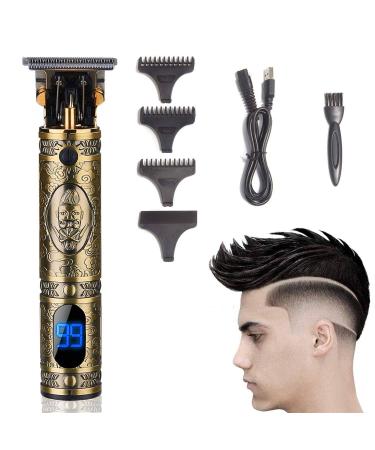 Beard Trimmer Hair Trimmer for Men Professional Hair Clippers T Blade Trimmer Edgers Clippers Cordless Zero Gapped Trimmer Electric Beard Trimmer Shavers Men Gifts