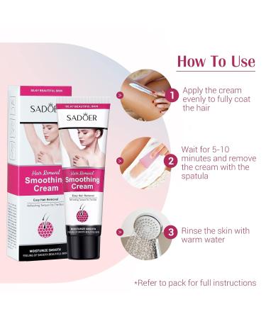 Shinowa 3 Pack Hair Removal Cream - Painless & Gentle Depilatory Gel for Women | Soothing Solution for Arms Legs Body & Underarms - All Skin Types - Buy Online on GoSupps.com