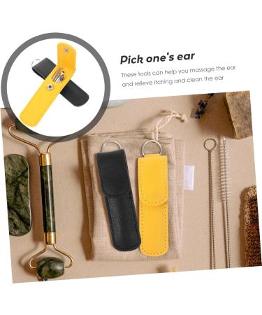 BCOATH 4sets Non-Slip Metal Earwax Picker Set Ear Cleaning Tools Portable Earwax Removal Kit for Cleaner - Buy Online on GoSupps.com