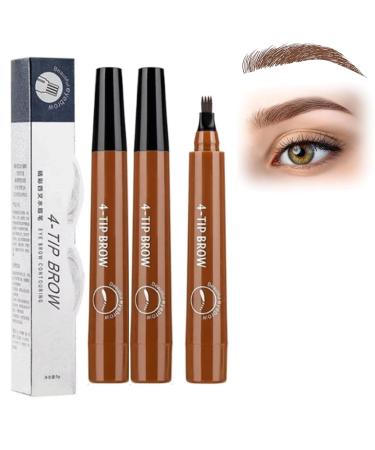 Lacisonpen Microblading Eyebrow Lacison Eyebrow Matezis Eyebrow Fine-Stroke Long Lasting Waterproof And Smudge-Proof Natural Eyebrow Makeup (2Light brown)