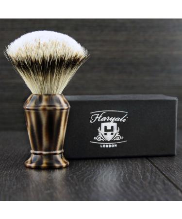 Shaving brush for a smooth shave synthetic hair silver tip