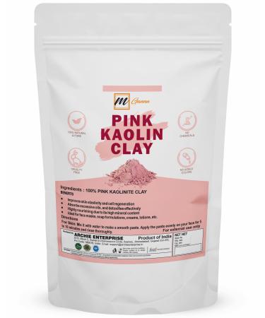 mGanna 100% Natural Rose Clay/Pink Kaolin Clay Powder 454 g / 1 lbs for Skin Tightening Facial Masks Creams Face Masks and Soap Making