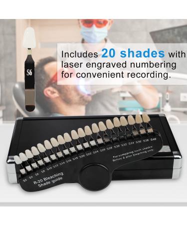EZGO Professional 3D R-20 Dental Teeth Whitening Shade Guide for Dentist Tracking Teeth Whitening Course  20 Colors Tooth Shade Guide - Buy Online on GoSupps.com