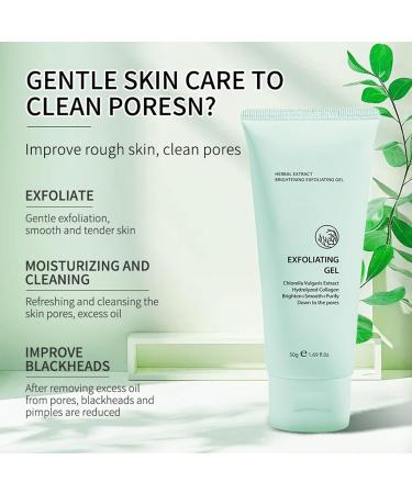 Purifying Exfoliating Gel Face exfoliator Cleanser Exfoliating Facial Scrub Exfoliating Gel Scrub Gentle Moisturizing Skin Exfoliant Facial Cleanser Face and Body for All Skin Types - Buy Online on GoSupps.com