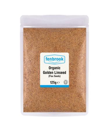 Organic Golden Linseed (Flax Seeds) 125g | Certified Organic by Fenbrook Organic