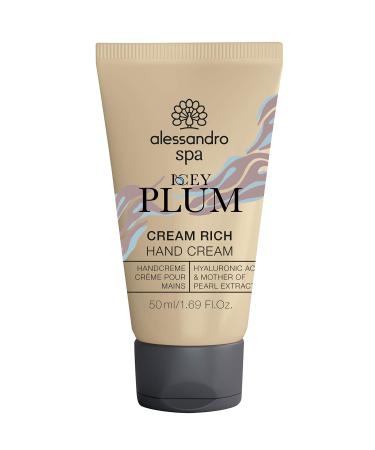 Alessandro Spa Cream Rich-ICY Plum Limited Edition- icy fragrance after fresh plum-rich anti-aging hand cream for dry and stressed hands 50 ml 50 ml (1 Pack)