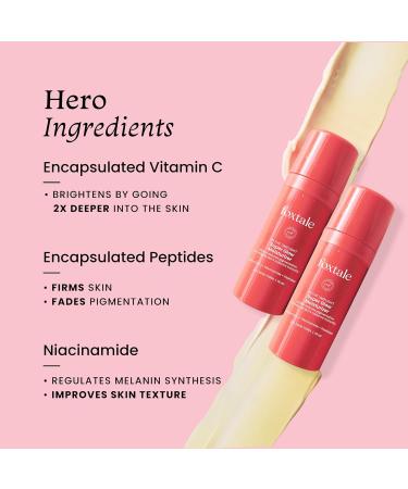 FoxTale Vitamin C Super Glow Moisturizer with Niacinamide & Peptides Visibly Reduces Pigmentation Enhances Skins Brightness Instantly For All Skin Types Women & Men (15ml) - Buy Online on GoSupps.com