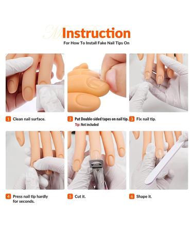 Nail Practice Hand for Acrylic Nails - Flexible Mannequin Hand for Manicure Training - Bendable Fake Hand for Nail Art Practice | 1Pc Single Hand - Buy Online on GoSupps.com