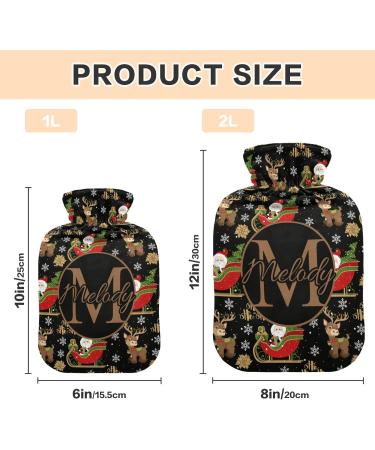 Personalized 1L Hot Water Bottle | Individual Christmas Heat Bottles for Pain Relief & Warmth - Buy Online on GoSupps.com