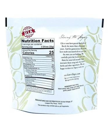 Sicilian Village Marinated Olives Green/Black 1.7 Oz (Pack of 10) - Premium Quality Olives for Snacking and Cooking - Buy Online on GoSupps.com