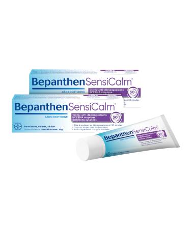Bepanthen Sensicalm Anti-Itch Cream - Medical Device - Atopic Eczema Itching - Cortisone Free - Adult Horn - 2 Pack of 50g (100g Total)