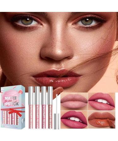  Yuemeuy Lipstick Set Moisturizing Matte Liquid Lip Tint for Women | Sweat-Resistant Lip Cosmetic Kit Makeup Supplies - Buy Online on GoSupps.com