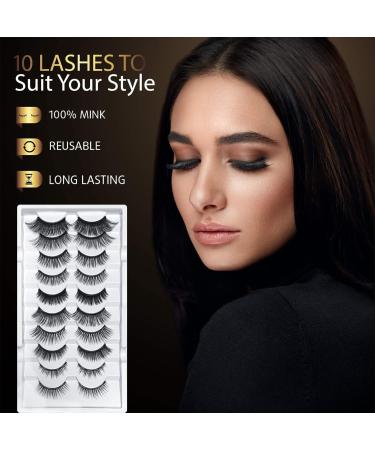 Vevana 2022 Reusable Magnetic Eyelashes and Eyeliner Kit 10 Pairs Natural & Dramatic Look Lashes with 4 Tubes of Magnetic Eyeliner Water & Smudge Proof - Glue Free - Buy Online on GoSupps.com
