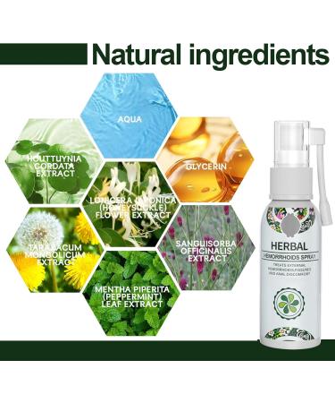 Herbal Hemorrhoid Care Kit Soothing Spray & Anal Comfort Cream Hemorrhoid Support for Burning Itching & Swelling Sensitive Skin Friendly - Buy Online on GoSupps.com