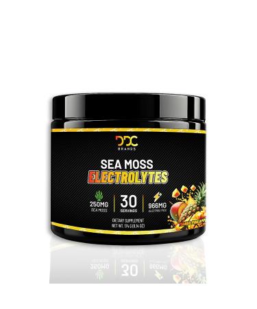 Sea Moss Electrolytes Hydration Powder Immune Support Sugar Free Mango Pineapple