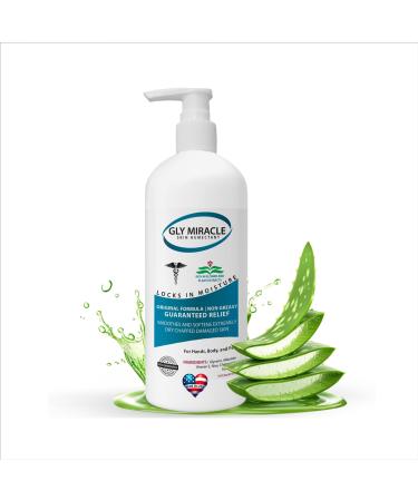 Moisturizing Body Cream for Extremely Dry Skin Non- Greasy Skin Humectant for Hands Body & Feet Body Lotion for Extremely Dry Skin Non-Oily with Pure Glycerin Fresh Scent 16 Ounce