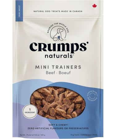Crumps' Naturals Mt Mini Trainers Beef (Semi-Moist) (1 Pack) 300g/10.6oz & PB-WP-7" Plaque Busters with Pumpkin Spice 7"- 10 Pack (270g/9.5oz) - Buy Online on GoSupps.com