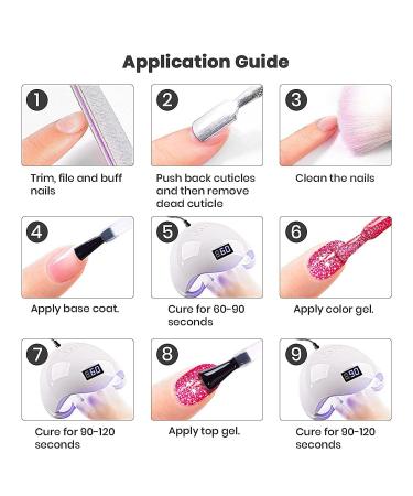 RARJSM Reflective Glitter Silver Gel Polish - 15ml - Soak Off UV/LED Curing for DIY Manicure - Buy Online on GoSupps.com