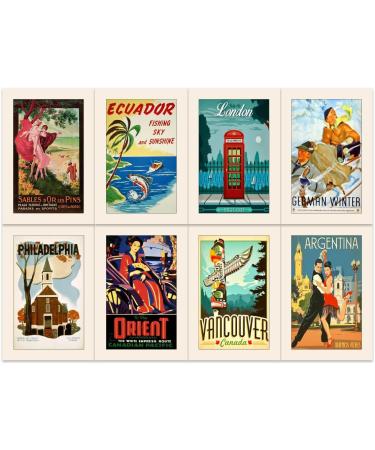Shop Bear and Bee 40 Vintage Travel Postcards - Multipack Set 1 | Unique Gifts from Popular Destinations | International Shipping Available - Buy Online on GoSupps.com
