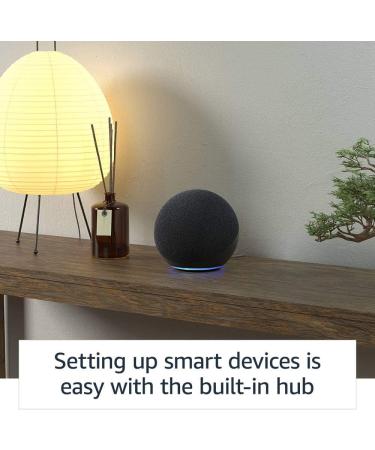 Echo (4th Gen) | Premium Sound Smart Home Hub with Alexa | Charcoal - Buy Online on GoSupps.com