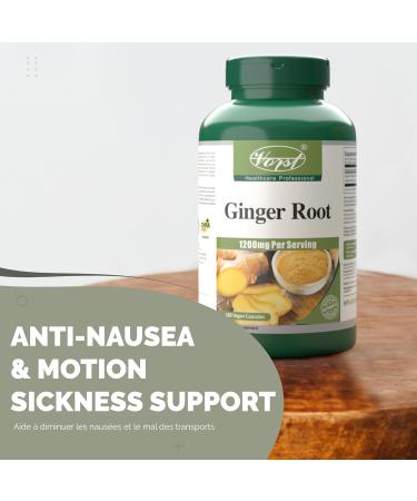 VORST Ginger Root 1200mg Per Serving 3 X 180 Vegan Capsules | Helps Support Digestion | Migraines Nausea & Inflammation Supplement | For Men & Women | Powder Pills | 3 Bottles 540 count (Pack of 1) - Buy Online on GoSupps.com