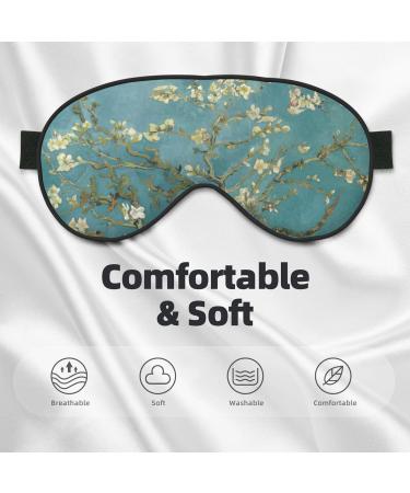 BREAUX Almond Blossom Print Sleeping Eye Mask | Double-Sided Blackout Travel Mask for Ultimate Comfort - Buy Online on GoSupps.com