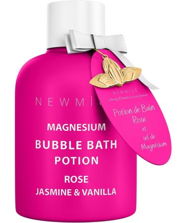 Luxury Magnesium Bubble Bath - Rose Jasmine Vanilla | Long-Lasting Epsom Salt Relaxation & Stress Relief | Spa Gift for Women | Ideal for Birthdays & Christmas - Buy Online on GoSupps.com