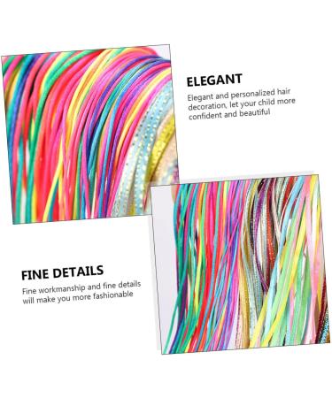 minkissy 7 Sets Colored Hair Rope Braided Hair Scrunchies Ties Ribbon Elastic Hair Ropes Hair Tinsel Ribbon for Hair Hiphop Hair Tie Braid Headdress Molding Line Hip Hop Child Polyester - Buy Online on GoSupps.com