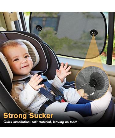 FRECOO Sun Visor Car - Universal UV Protection for Children & Pets | 51x31 cm (2 Pieces) with Suction Cups - Buy Online on GoSupps.com