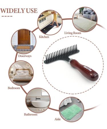 Professional Undercoat Rake Deshedding Rake Pet Hair Tangles Knots Grooming Brush Universal Pet Knots Remover Pet Detangling Brush with Non Slip Handle for Easy Carpet and Pet Tangles Removing - Buy Online on GoSupps.com
