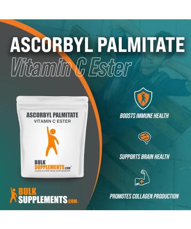 Bulksupplements Ascorbyl Palmitate Powder 500mg - Liposomal Vitamin C Ester Supplement - 500g Powder - 1.1lb Pack - Buy Online on GoSupps.com