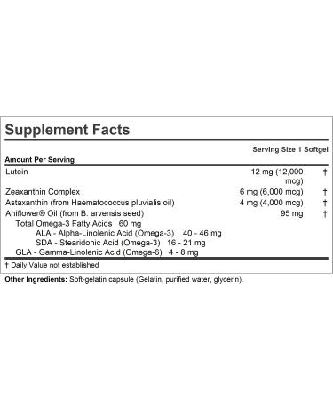 ANDREW LESSMAN Maximum L+Z with Astaxanthin 120 Softgels - Eye and Brain Health Support - 12mg Lutein, 6mg Zeaxanthin, 4mg Astaxanthin - Promotes Healthy Vision - 120 Count - Buy Online on GoSupps.com
